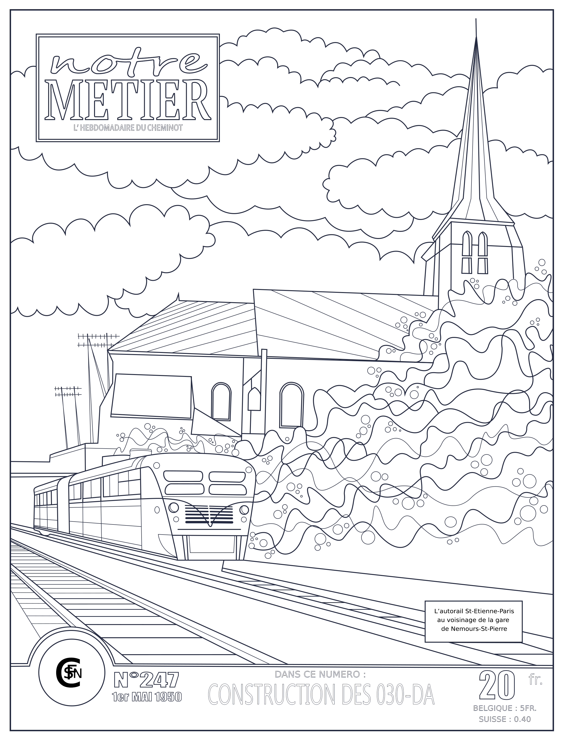 Coloriage des ANMT - Notre métier 2
