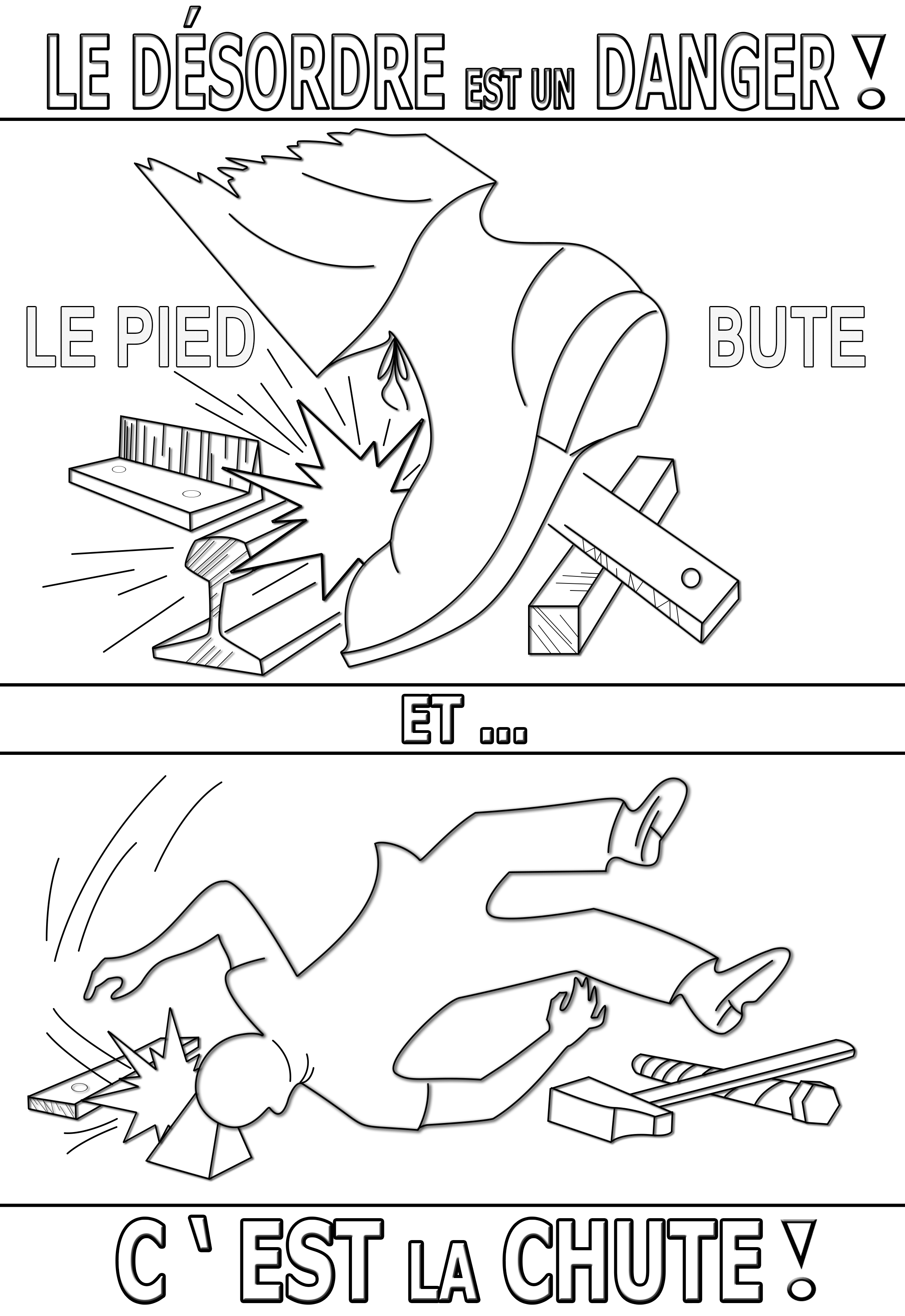 Coloriage des ANMT - Affiche de prévention