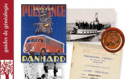 Couverture du guide "Archives nationales du monde du travail : mode d'emploi", Archives et Culture, 2022.