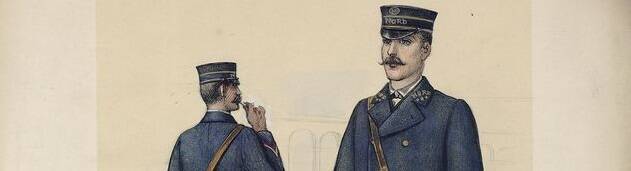 Dessin d'un projet de tenue pour conducteurs de train (vers 1928)