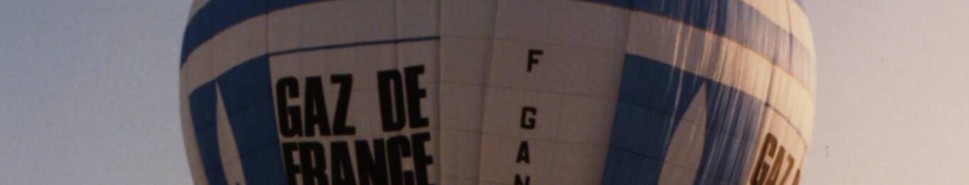Detail d'une montgolfière à l'effigie de Gaz de France, 1987