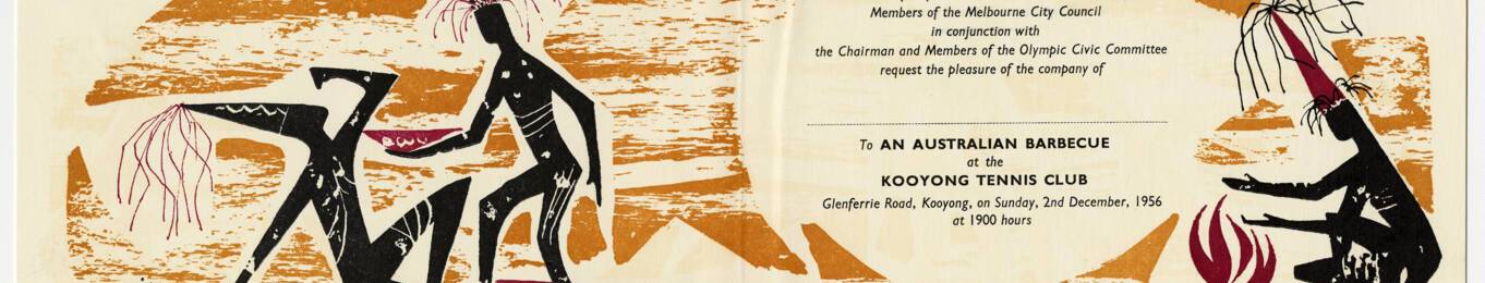 Invitation à un barbecue dans le cadre des Jeux olympiques de Melbourne (1956)