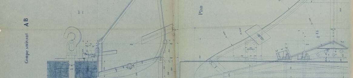 Détail d'un plan de chasse-neige, sans date