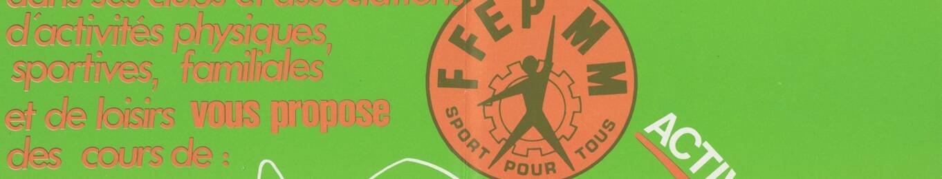 Détail d'une affiche de la FFEPM (années 1970)