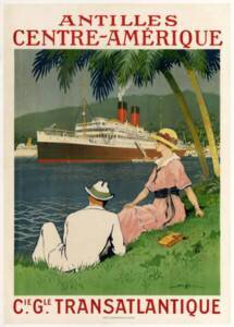 affiche de la compagnie générale transatlantique