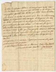 Lettre de Jacques Vaucanson à Henry Deydier au sujet du fonctionnement des moulins à la Manufacture d’Aubenas (page 2), 1752
