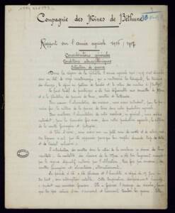 Productivité des fermes de Béthune (Pas-de-Calais) : rapport de la Compagnie des mines de Béthune, 1916-1917.