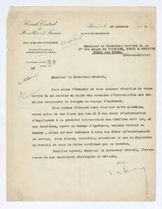 Lettre adressée par le comité central des houillères de France au directeur de la compagnie des mines de Vicoigne, Nœux et Drocourt. Document dactylographié, 1929. ANMT 1994 51 907. Fonds de la compagnie des mines de Vicoigne, Nœux et Drocourt.