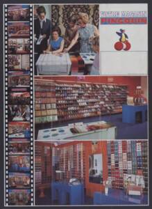 Installation d’une cellule commerciale Pingouin en Colombie : support de communication, 1972.