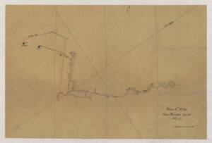 Plan de coupe de la veine « Henriette », fosse 10 bis, 1915.