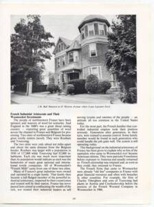 Maison de Jacques Lepoutre à Woonsocket ; page de l’ouvrage Woonsocket – Highlights of history – 1800 – 1976.
