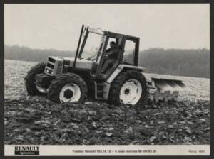 Tracteur de la marque Renault : publicité (1983).
