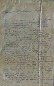 Lettre envoy&eacute;e par Albert Rittig &agrave; Max Lazard le 16 novembre 1895 dans laquelle il fait la liste de toute sa client&egrave;le en tant que serrurier.