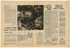 Coupure de presse sur mai 68.