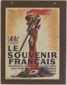 Affiche du Souvenir Français, sans date.