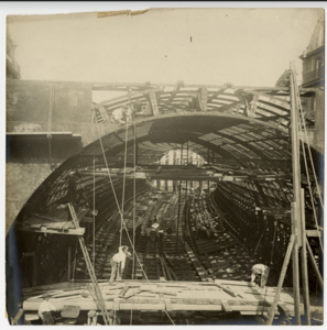 Creusement du métro de Paris: Photographie, 1906.