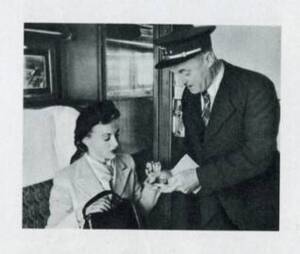 Contrôleur: Photographie in Les Chemins de fer en France, Paris, SNCF, 1955.