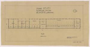 Plan d’une ferme à Grande-Synthe (Nord), années 1950.