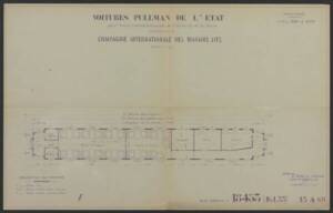 Extrait de la plaquette publicitaire de la ligne Paris-Londres avec wagons-lits embarqués, sans date.  ANMT, Compagnie internationale des wagons-lits et des grands express européens et du tourisme (CIWLT), 2022 9 1763.