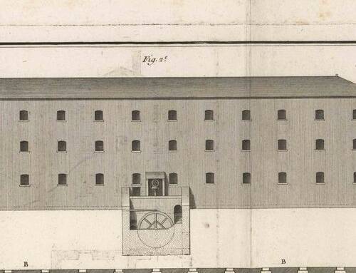 Détail d'un plan de la manufacture (1776)