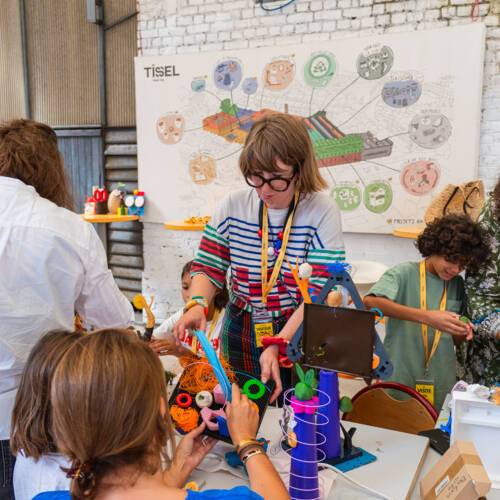 Charline Lapierre lors d'un atelier