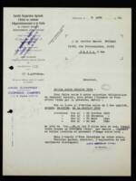Confirmation de la vente d’un wagon de sainfoin par la Société coopérative agricole d’achat en commun d’approvisionnement et de vente du Syndicat agricole départemental d’Eure-et-Loir à Marcel Boussac, 1932.