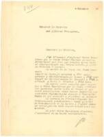 Annonce du lancement de la ligne Orient Express au ministre des Affaires étrangères : correspondance, 4 novembre 1888.  ANMT, Compagnie internationale des wagons-lits et des grands express européens et du tourisme (CIWLT), 2022 9 1763.