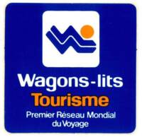 Publicité de la branche tourisme de la compagnie : autocollant, sans date.  ANMT, Compagnie internationale des wagons-lits et des grands express européens et du tourisme (CIWLT), 2022 9 1907.