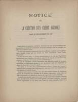 Extraits d’une notice sur la création d’un Crédit agricole dans le département du Lot, par un ancien notaire (1885).