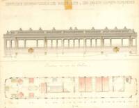 Voiture présidentielle 501 utilisée pour le voyage du Tsar de Russie de Cherbourg à Paris le 6 octobre 1896 : plan couleur, 1896.  ANMT, Compagnie internationale des wagons-lits et des grands express européens et du tourisme (CIWLT), 2022 9 1817.