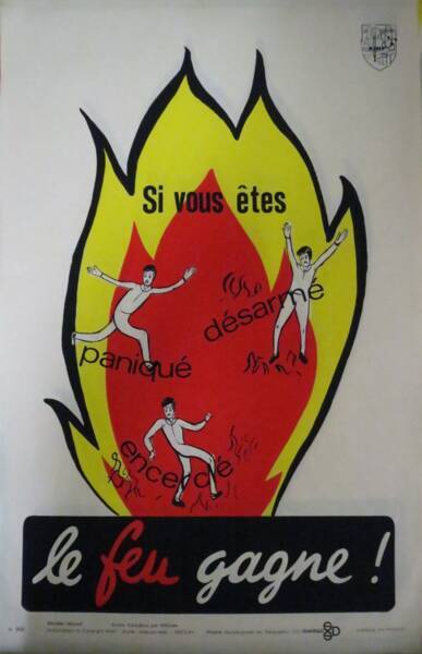 affiche de prévention incendie