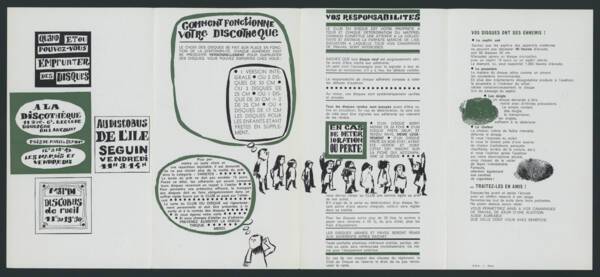 Intérieur de la brochure de présentation du Club du disque, sans date.