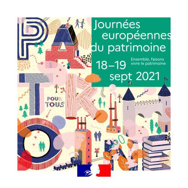 Visuel officiel des Journées européennes du patrimoine 2021.