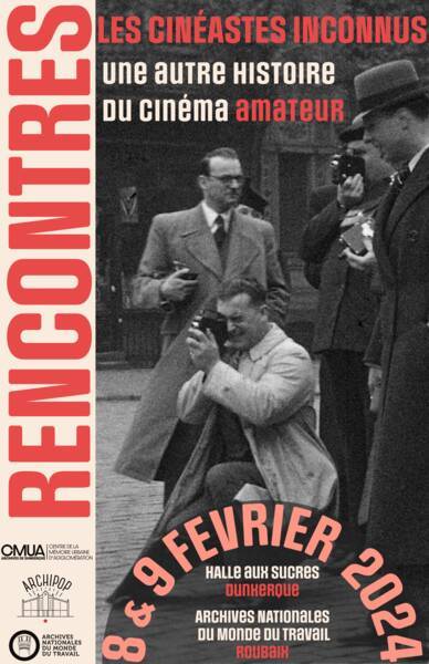 Affiche des journées d'études "Les cinéastes inconnus", 2024.