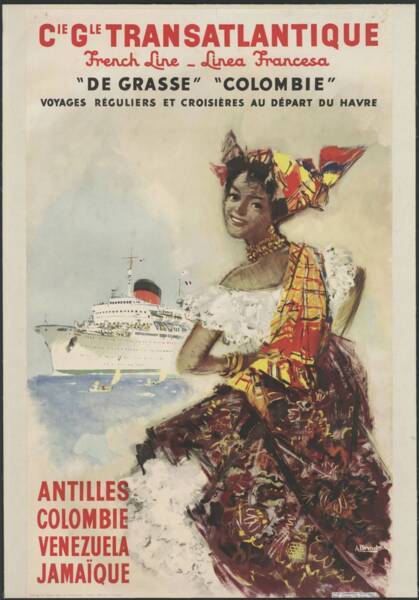 affiche de la compagnie générale transatlantique