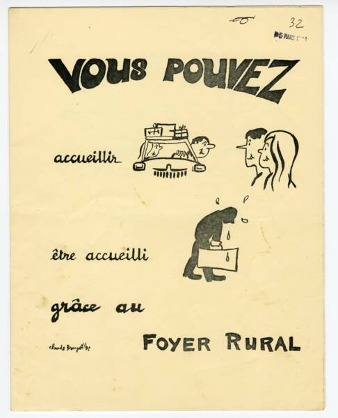 Couverture de brochure, non datée.