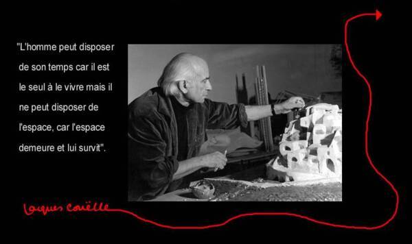 Visuel de l'exposition "Jacques Couëlle et ses "Maisons-Paysages", 2000.