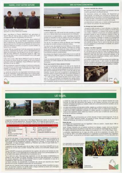 Brochure de présentation de « fermes de rencontre », sans date.