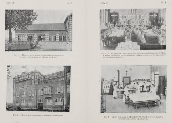 Page d'une brochure "Petites causes et grands effets, considérations sur les enseignements ménagers", 1918.