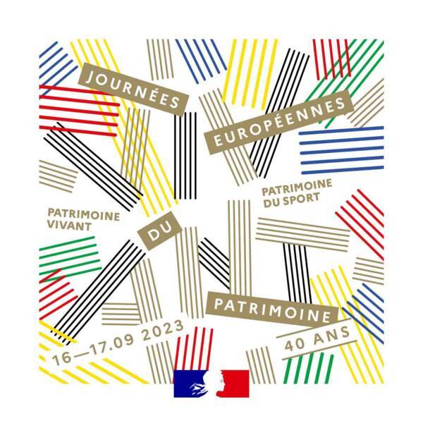 Visuel officiel des journées européennes du patrimoine.