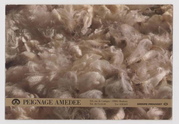 Brochure de communication du Groupe Prouvost : page de couverture arrière, [années 1980-1990].